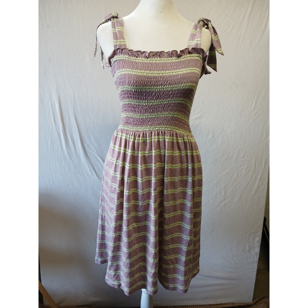 Toad & co nwot small gemina sleeveless dress striped pockets boho chic surfer